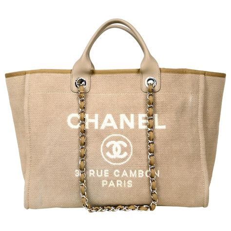 chanel ecru|chanel deauville bag.